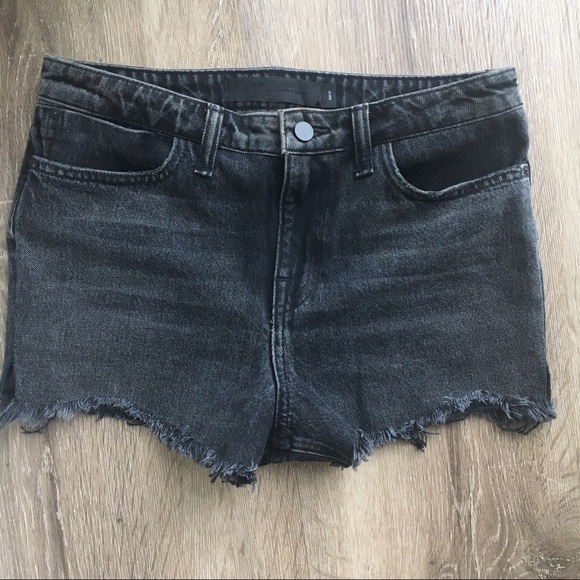 ALEXANDER WANG denim high waist cutoff shorts 27 - Picture 2 of 8